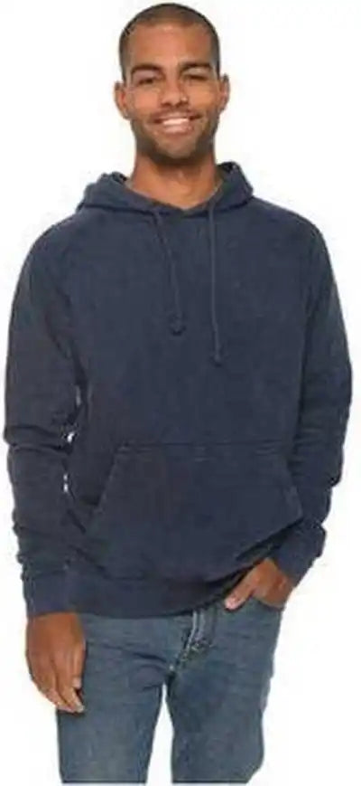 Lane Seven Lst004 Unisex Vintage Raglan Hooded Sweatshirt Denim