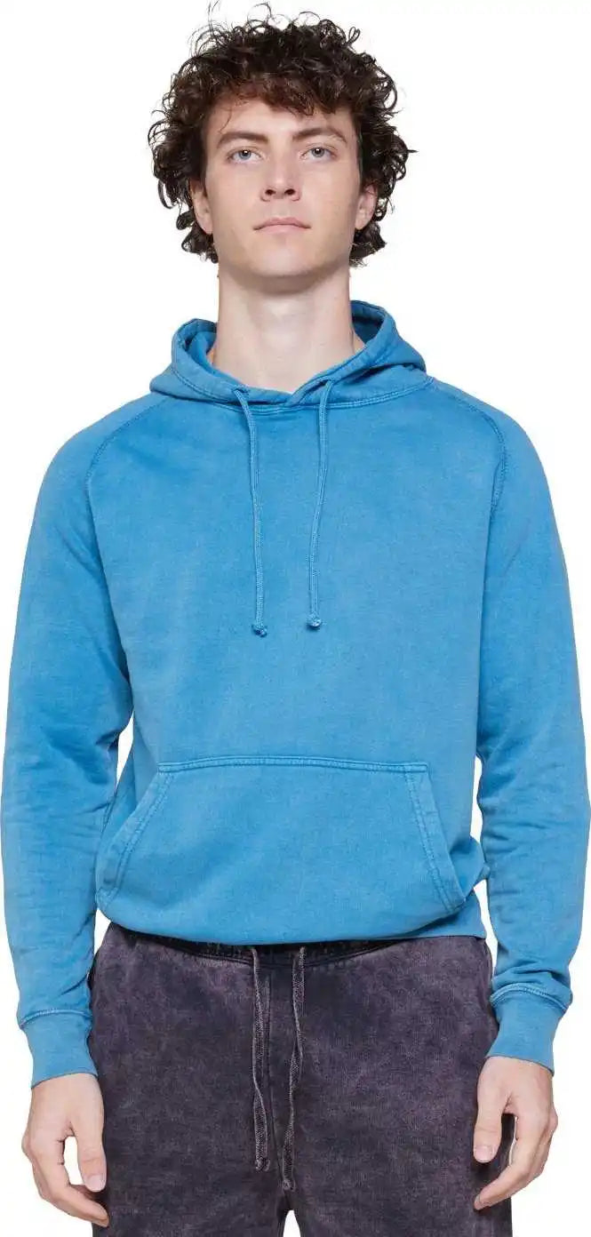Lane Seven Lst004 Unisex Vintage Raglan Hooded Sweatshirt - Lake