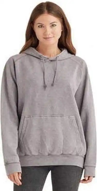 Lane Seven Lst004 Unisex Vintage Raglan Hooded Sweatshirt Zinc