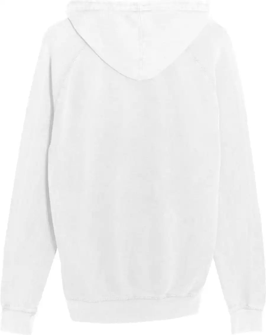 Lane Seven Lst004 Vintage Raglan Hooded Sweatshirt - White - Xs