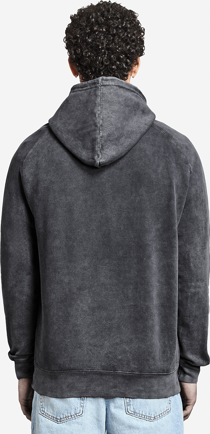 Lane Seven Lst004 Vintage Raglan Hoodie - Black