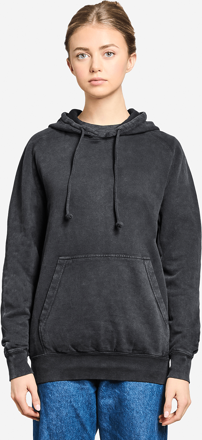 Lane Seven Lst004 Vintage Raglan Hoodie - Black