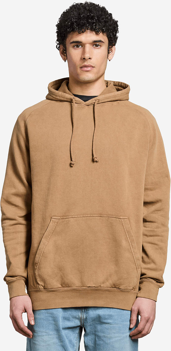 Lane Seven Lst004 Vintage Raglan Hoodie - Camel
