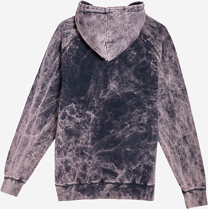 Lane Seven Lst004 Vintage Raglan Hoodie - Cloud Black