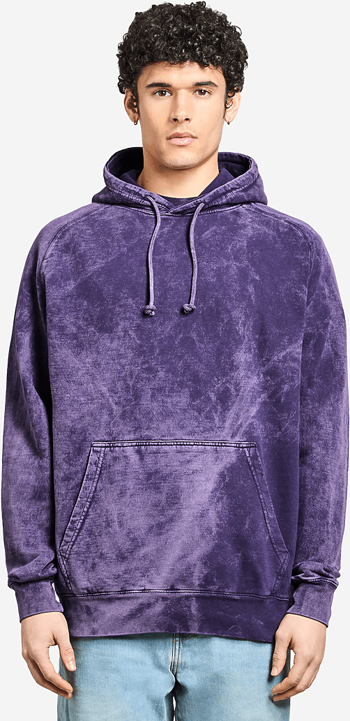 Lane Seven Lst004 Vintage Raglan Hoodie - Cloud Purple