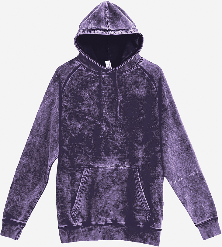Lane Seven Lst004 Vintage Raglan Hoodie - Cloud Purple