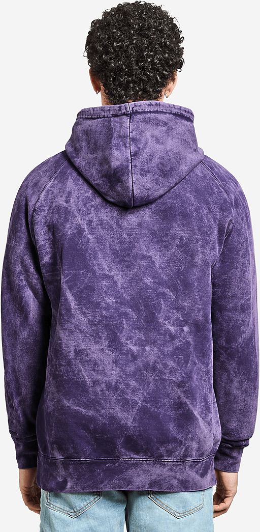 Lane Seven Lst004 Vintage Raglan Hoodie - Cloud Purple