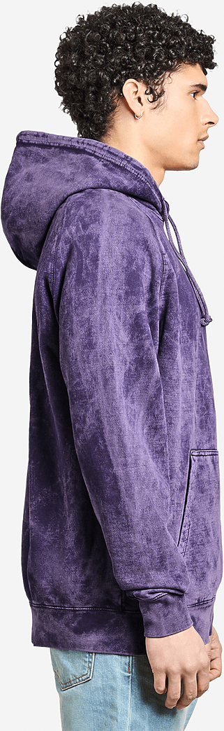 Lane Seven Lst004 Vintage Raglan Hoodie - Cloud Purple
