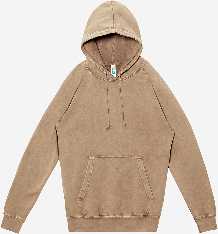 Lane Seven Lst004 Vintage Raglan Hoodie - Coffee