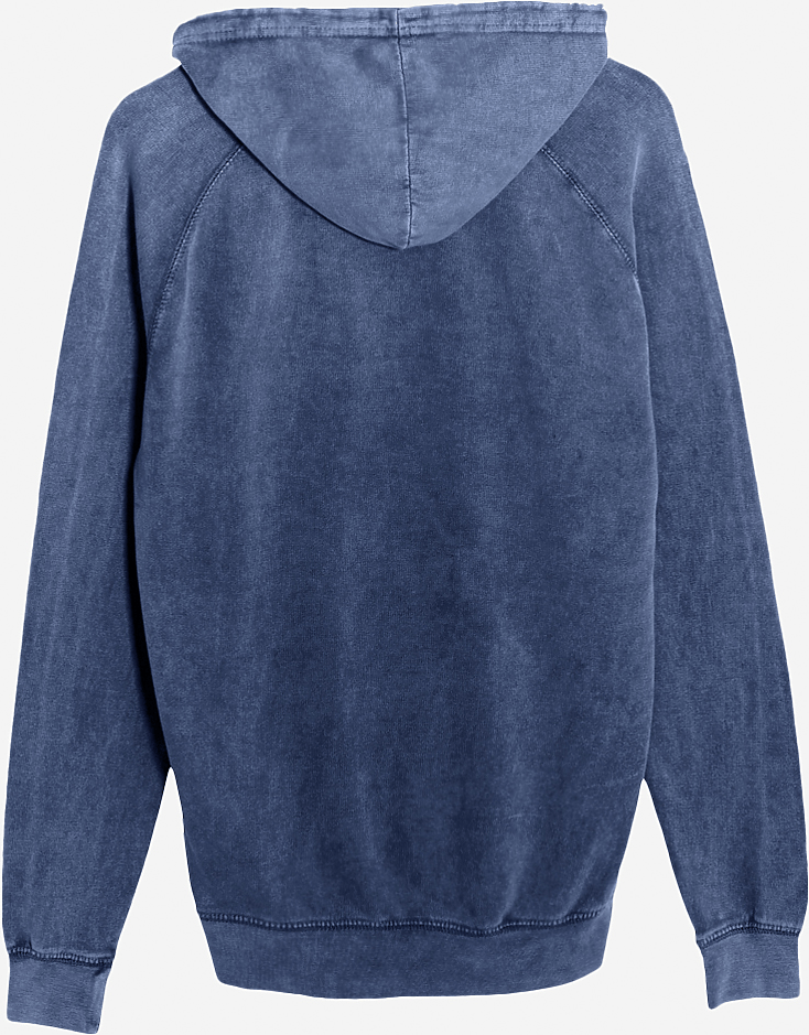 Lane Seven Lst004 Vintage Raglan Hoodie - Denim