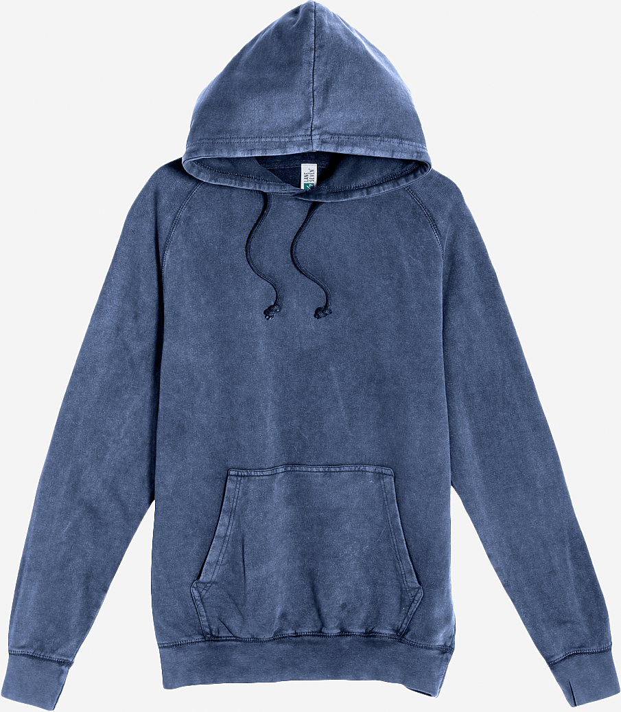 Lane Seven Lst004 Vintage Raglan Hoodie - Denim