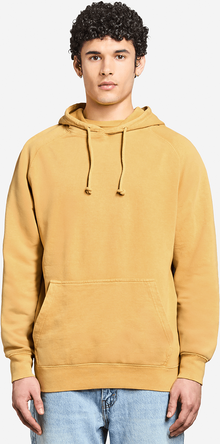 Lane Seven Lst004 Vintage Raglan Hoodie - Mustard