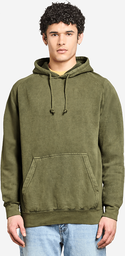 Lane Seven Lst004 Vintage Raglan Hoodie - Olive