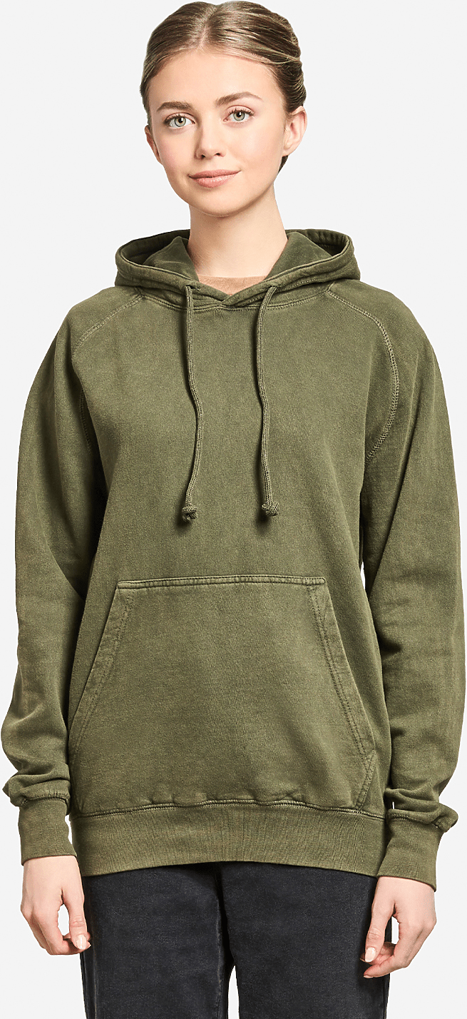 Lane Seven Lst004 Vintage Raglan Hoodie - Olive
