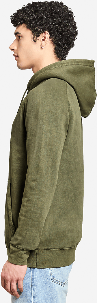 Lane Seven Lst004 Vintage Raglan Hoodie - Olive