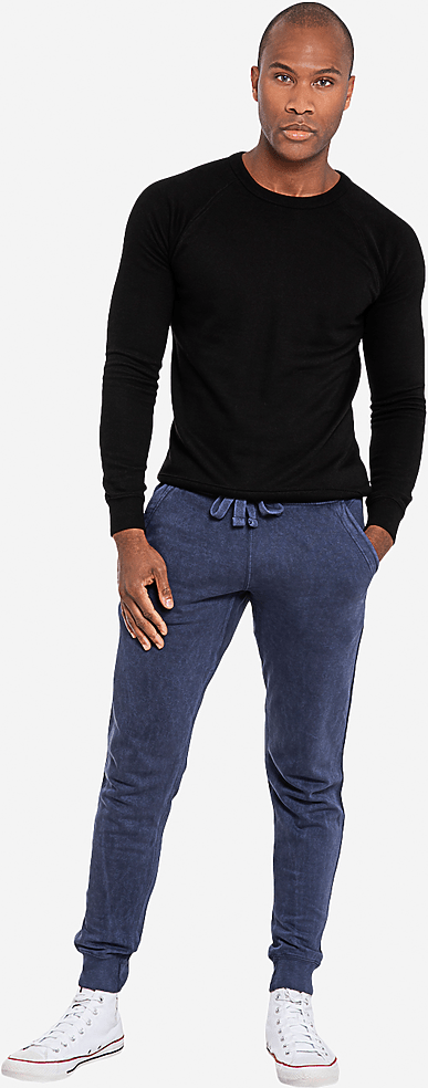 Lane Seven Lst009 Vintage Joggers - Denim