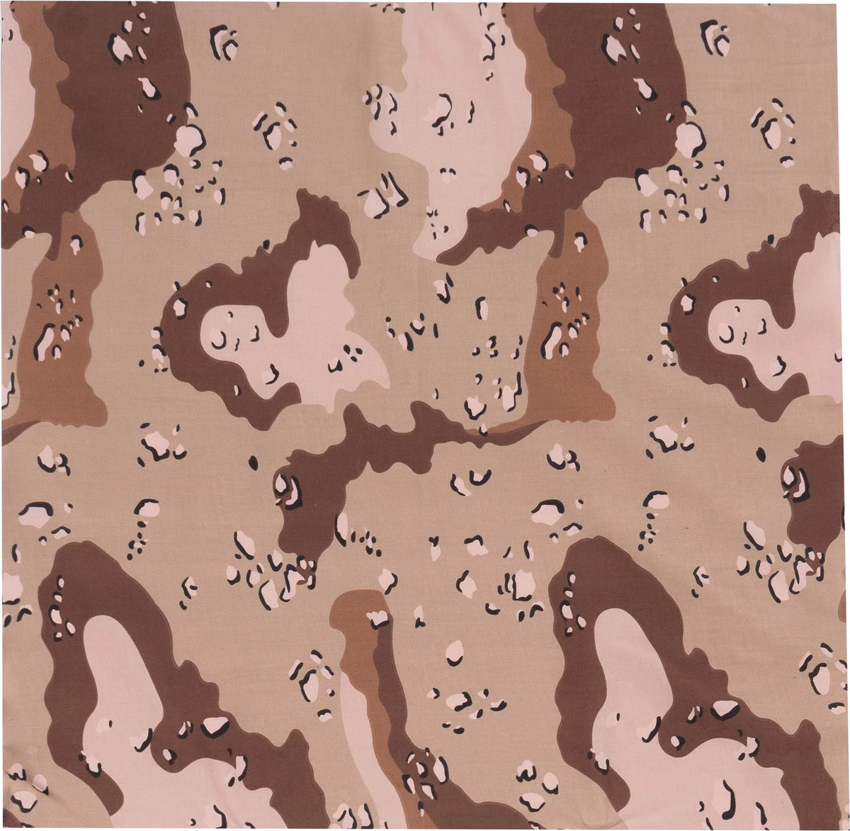 Large Camo Bandana 27 x Inch - 6-color Desert