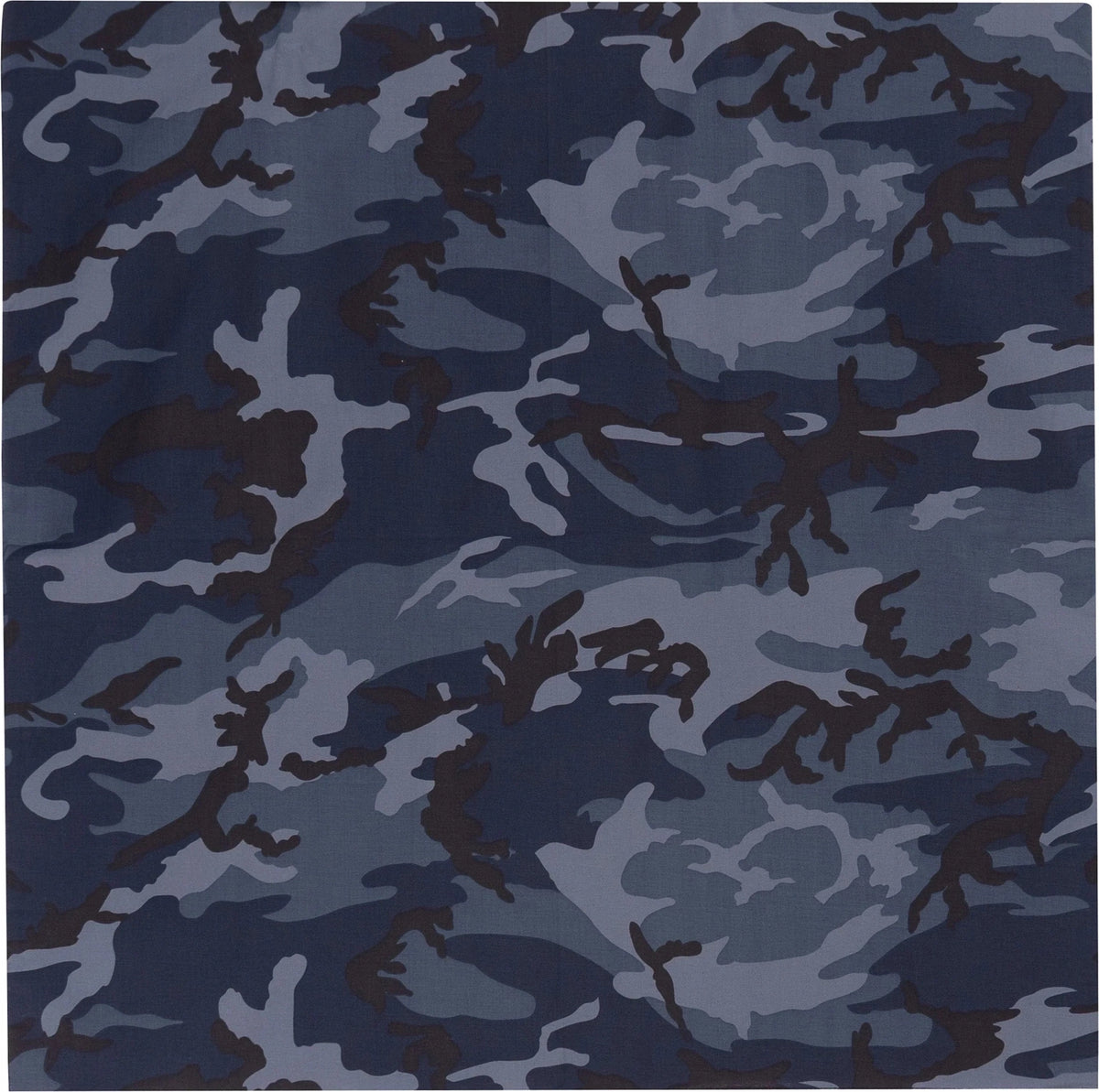 Large Camo Bandana 27 x Inch - Midnight Blue