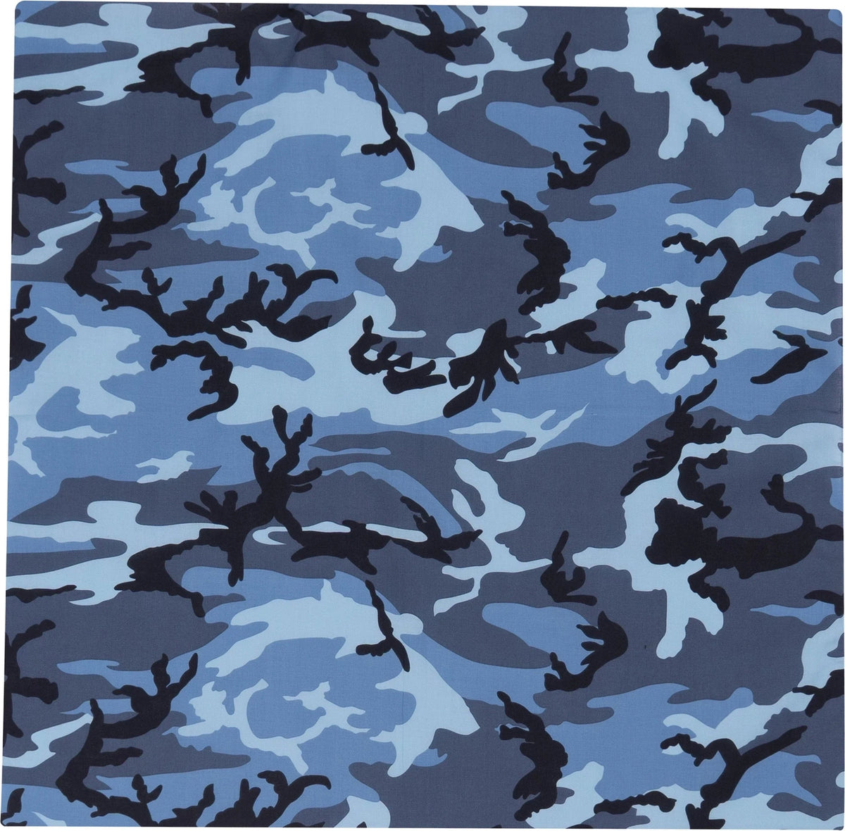 Large Camo Bandana 27 x Inch - Sky Blue
