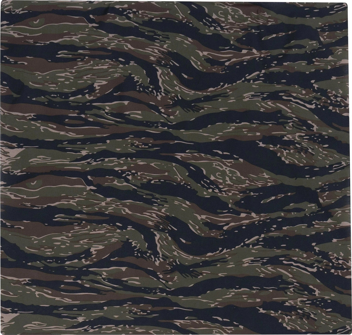 Large Camo Bandana 27 x Inch - Tiger Stripe