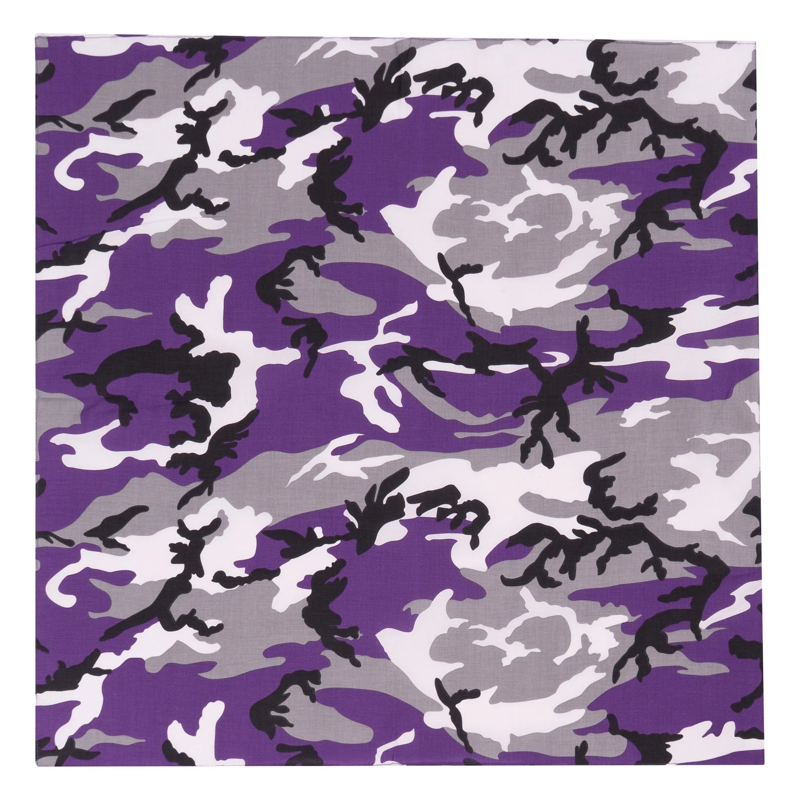 Large Camo Bandana 27 x Inch - Ultra Violet