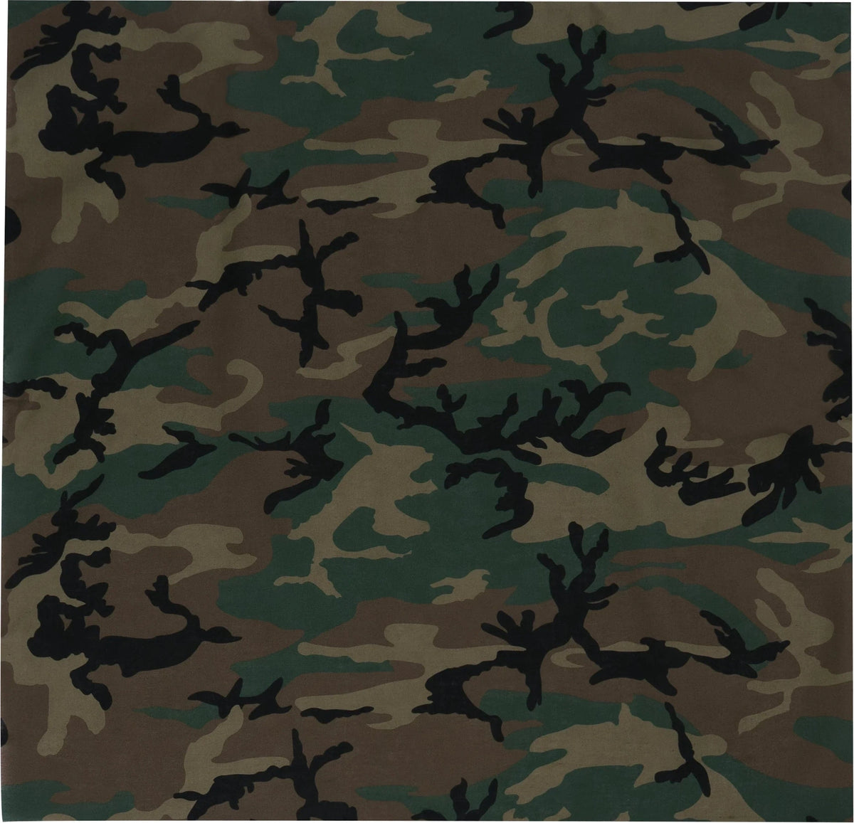 Large Camo Bandana 27 x Inch - Woodland