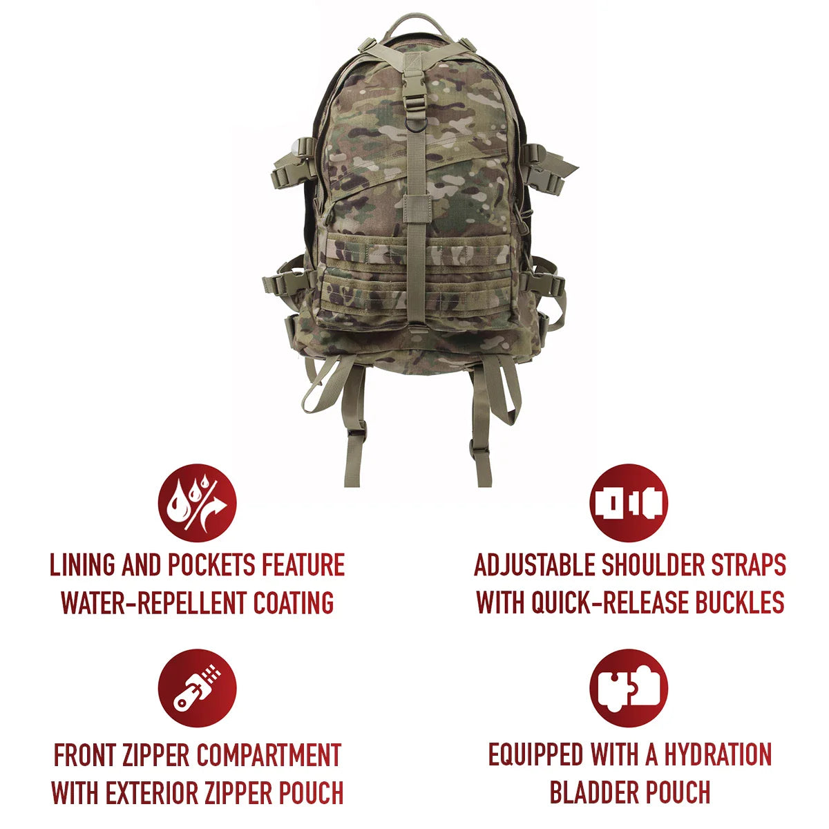 Large Camo Transport Pack