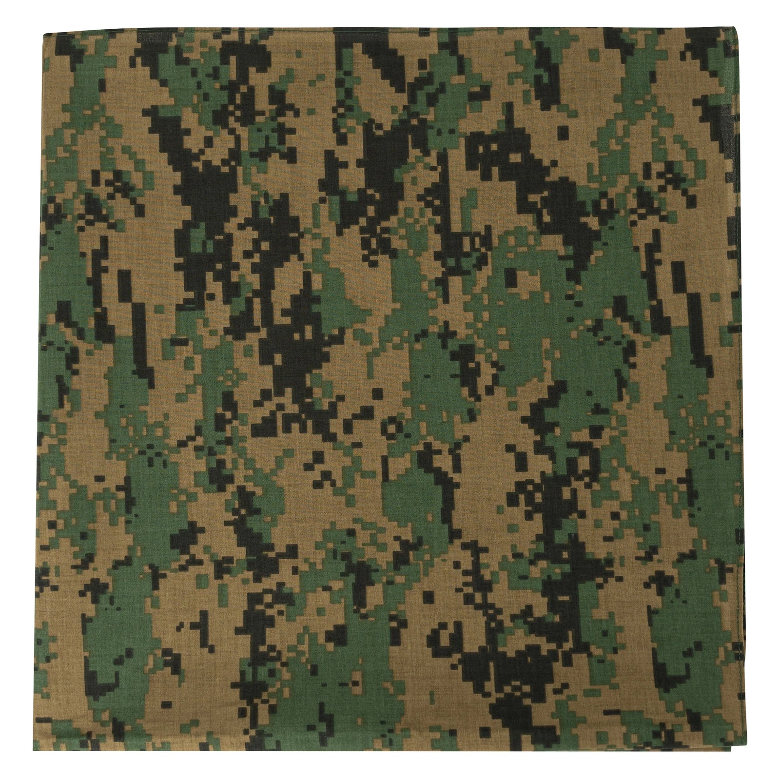 Large Digital Camo Bandana - Woodland