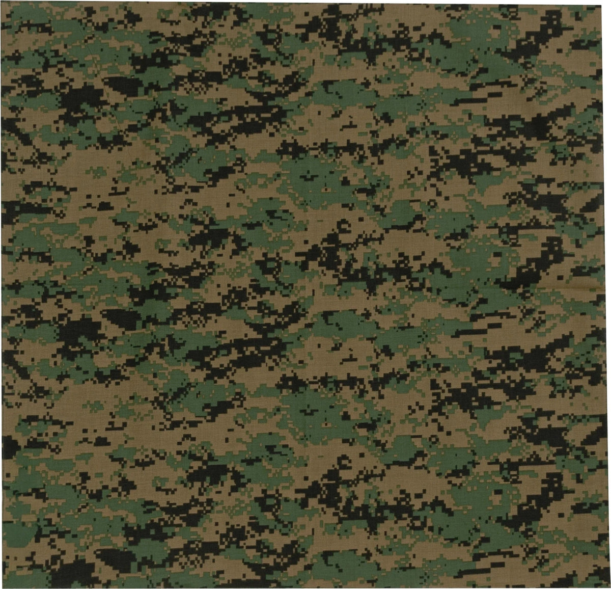 Large Digital Camo Bandana - Woodland
