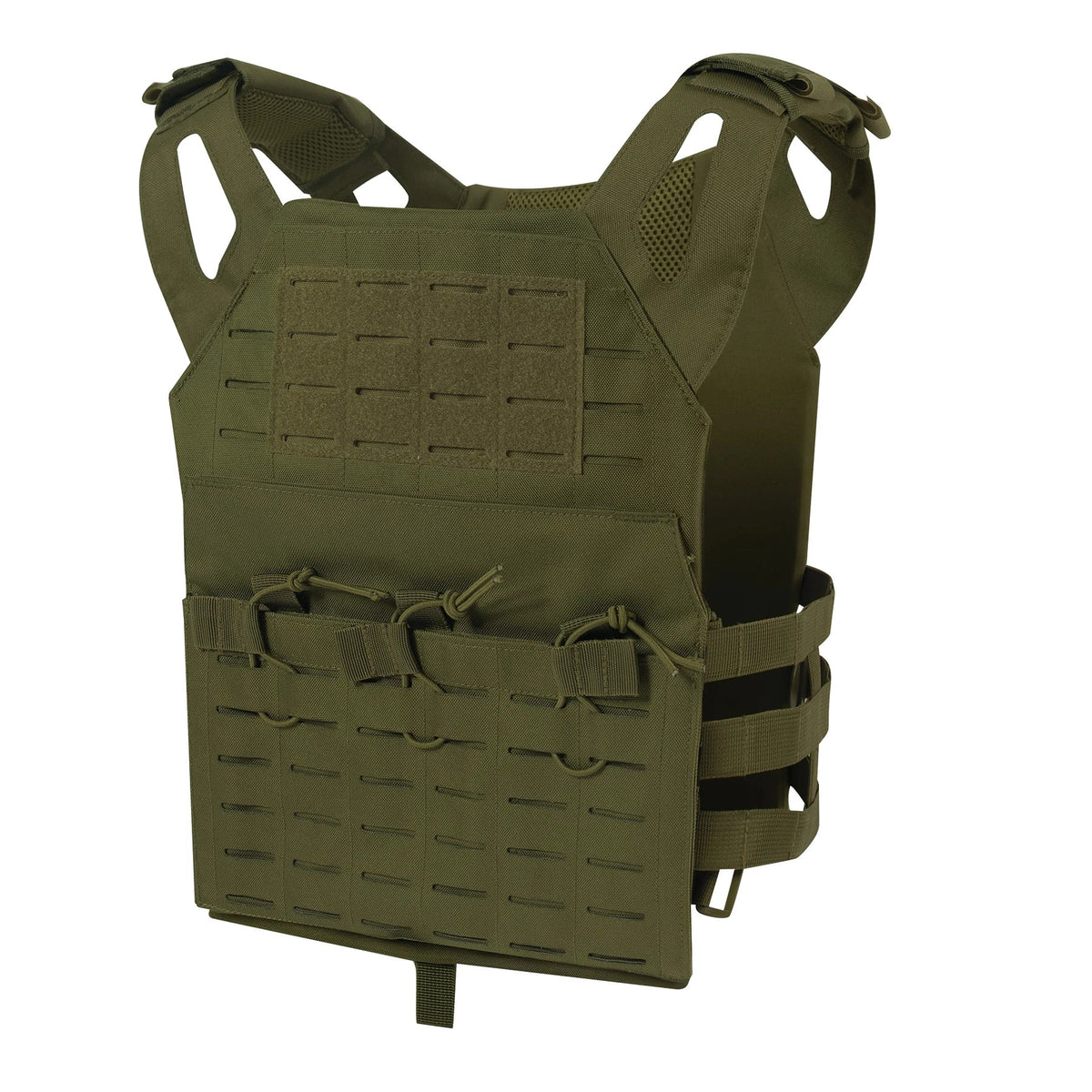 Laser Cut Molle Lightweight Armor Carrier Vest - Olive Drab / Regular
