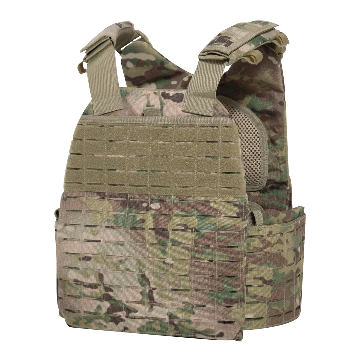Laser Cut Molle Plate Carrier Vest - Multicam / Regular