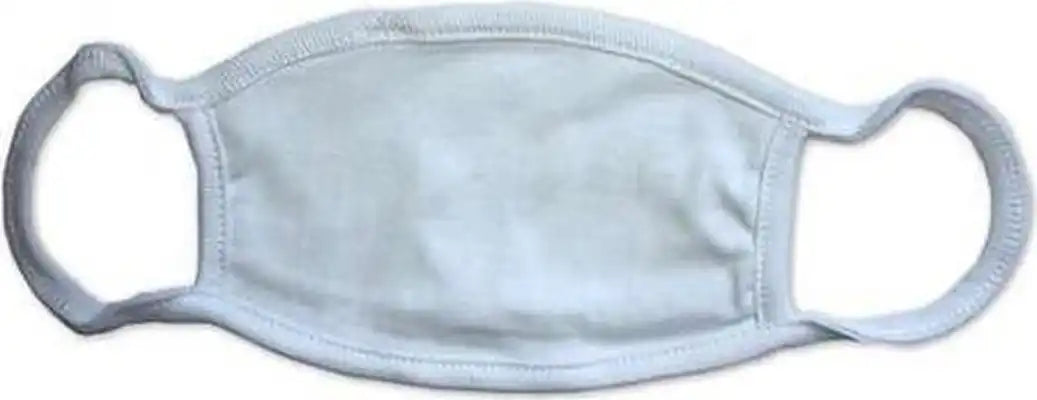 Lat 004 100% Cotton 2-ply Face Mask Pkg 50 - White - one Size Fits Most
