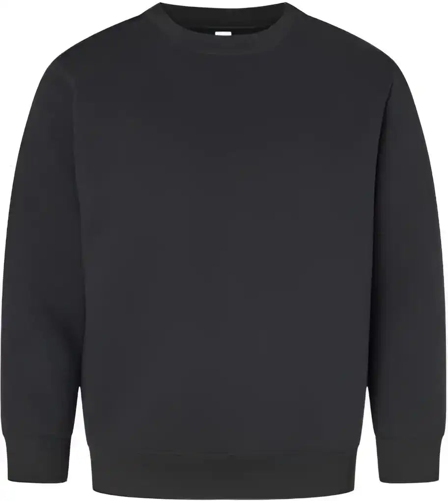 Lat 2225 Youth Elevated Fleece Crewneck Sweatshirt Black