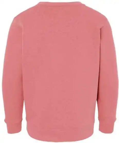 Lat 2225 Youth Elevated Fleece Crewneck Sweatshirt Mauvelous