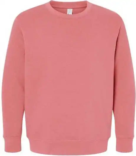 Lat 2225 Youth Elevated Fleece Crewneck Sweatshirt Mauvelous