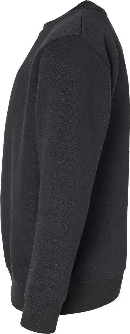 Lat 2225l Youth Elevated Fleece Crewneck Sweatshirt - 2225 - Black