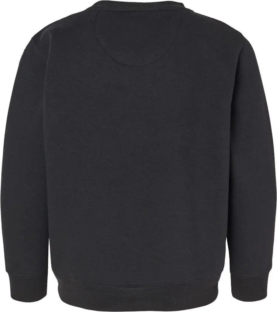 Lat 2225l Youth Elevated Fleece Crewneck Sweatshirt - 2225 - Black