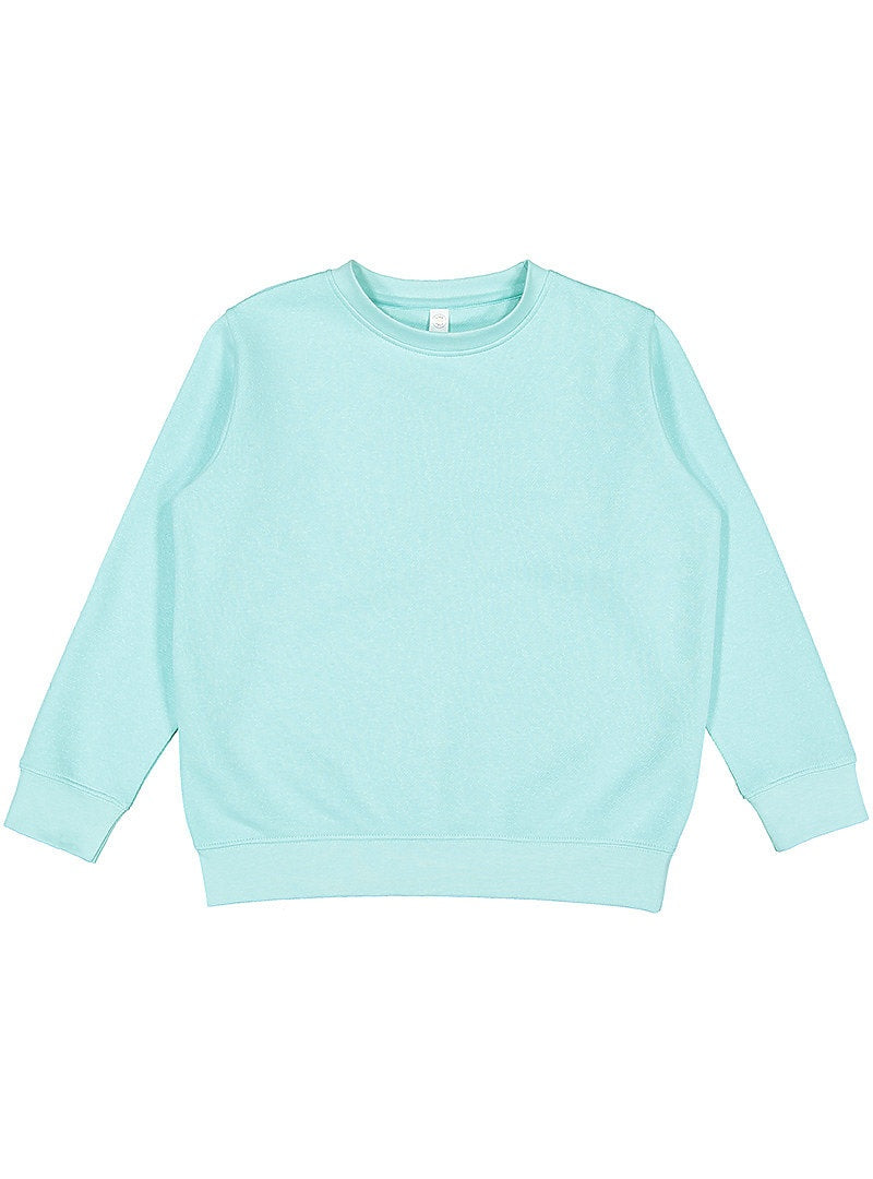 Lat 2225l Youth Elevated Fleece Crewneck Sweatshirt - 2225 - Chill