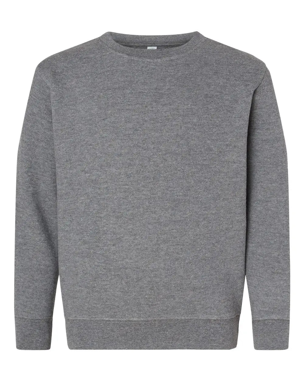 Lat 2225l Youth Elevated Fleece Crewneck Sweatshirt - 2225 - Granite Heather - Xs
