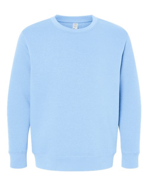 Lat 2225l Youth Elevated Fleece Crewneck Sweatshirt - Light Blue