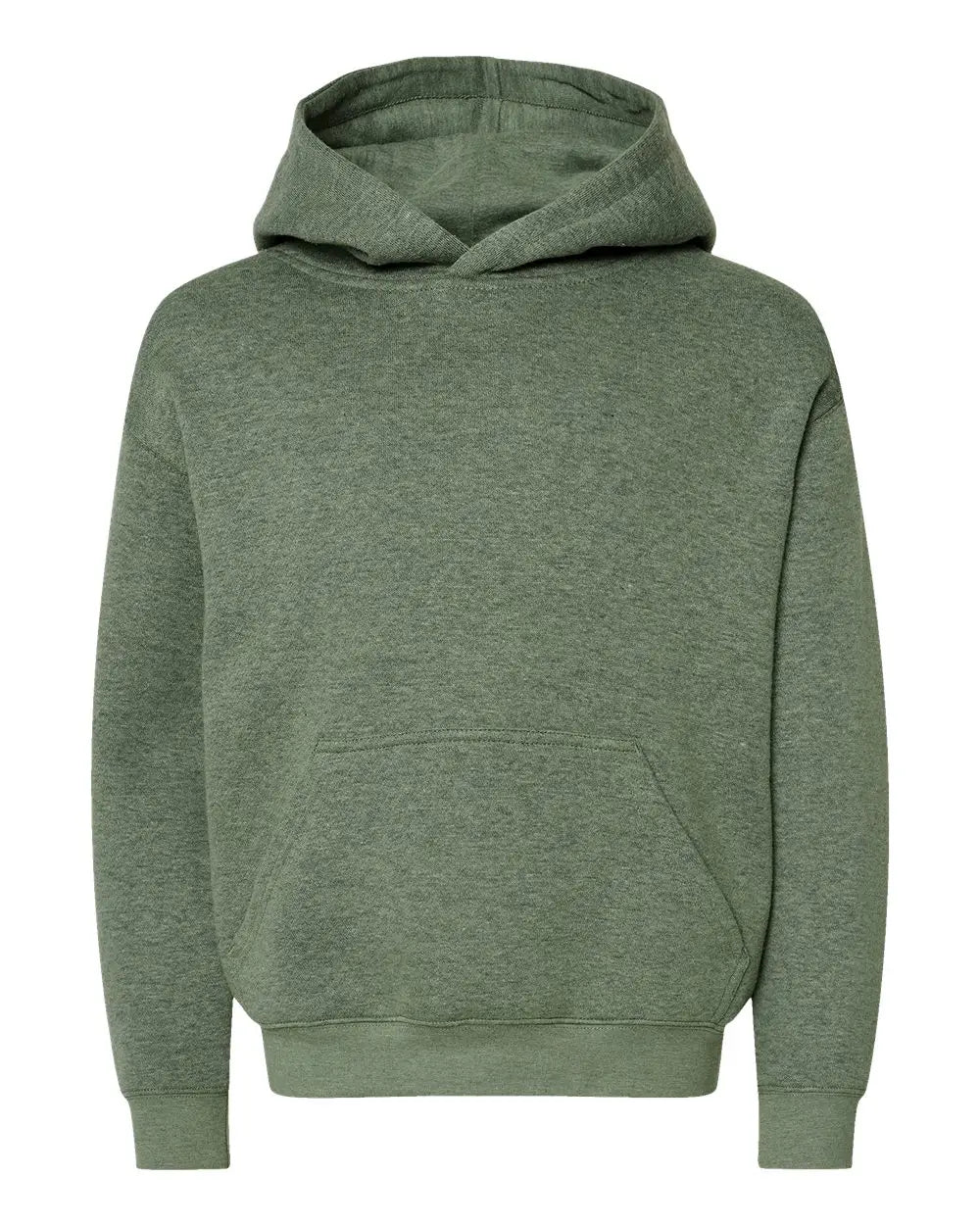 Lat 2296 Youth Fleece Hoodie - Bamboo Blackout - Gray / Xs