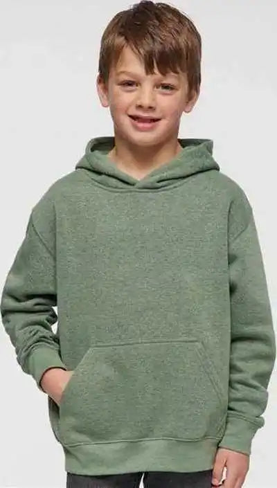Lat 2296 Youth Fleece Hoodie Bamboo Blackout