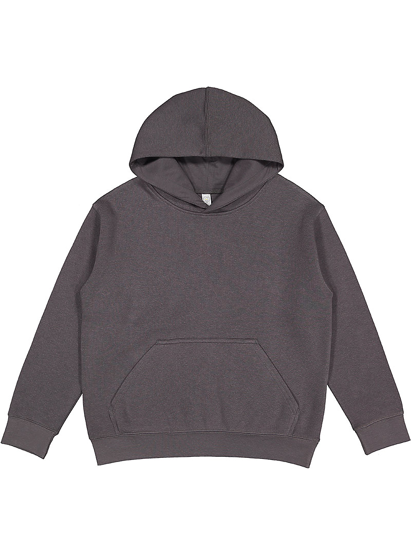 Lat 2296 Youth Fleece Hoodie - Charcoal