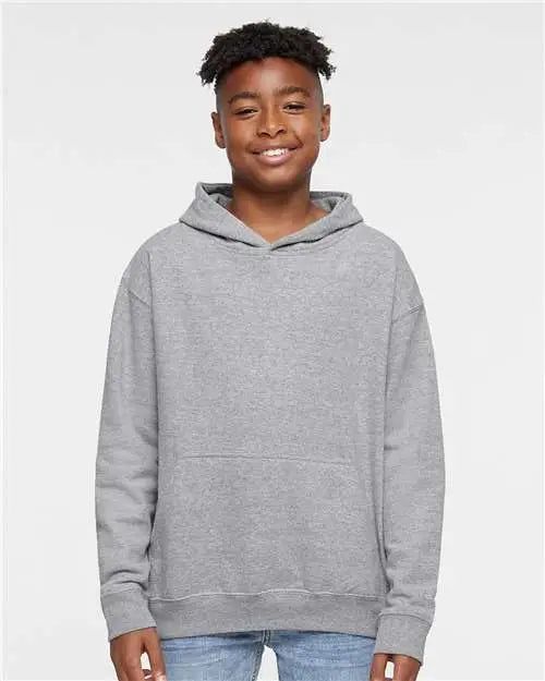 Lat 2296 Youth Fleece Hoodie - Heather