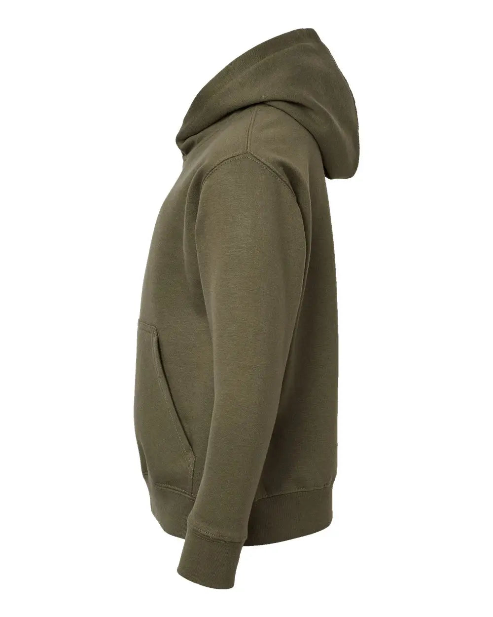 Lat 2296 Youth Fleece Hoodie - Military Green