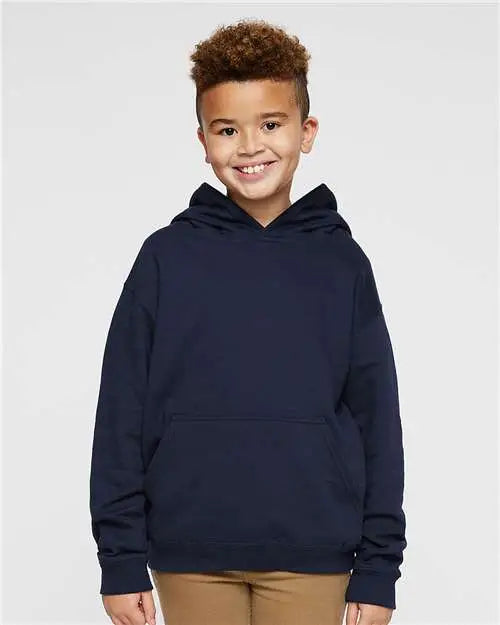 Lat 2296 Youth Fleece Hoodie - Navy