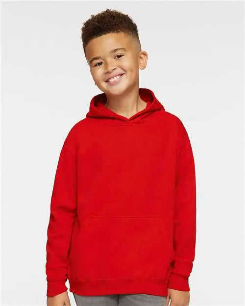 Lat 2296 Youth Fleece Hoodie - Red