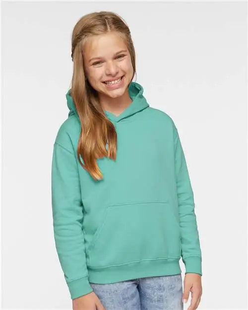 Lat 2296 Youth Fleece Hoodie - Saltwater