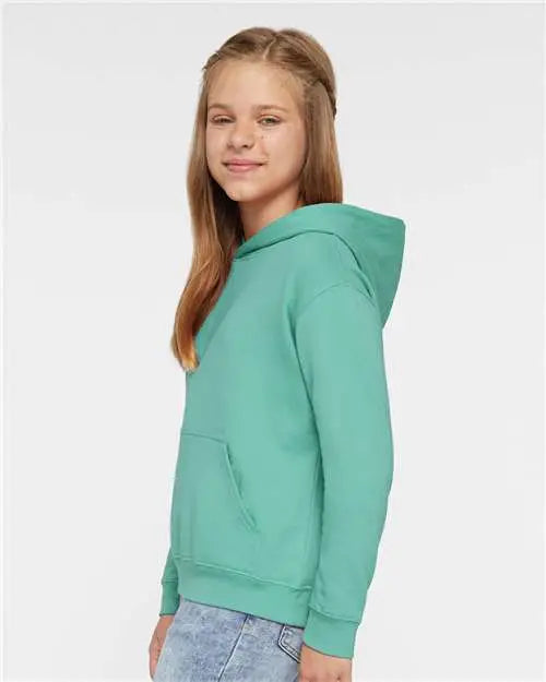 Lat 2296 Youth Fleece Hoodie - Saltwater
