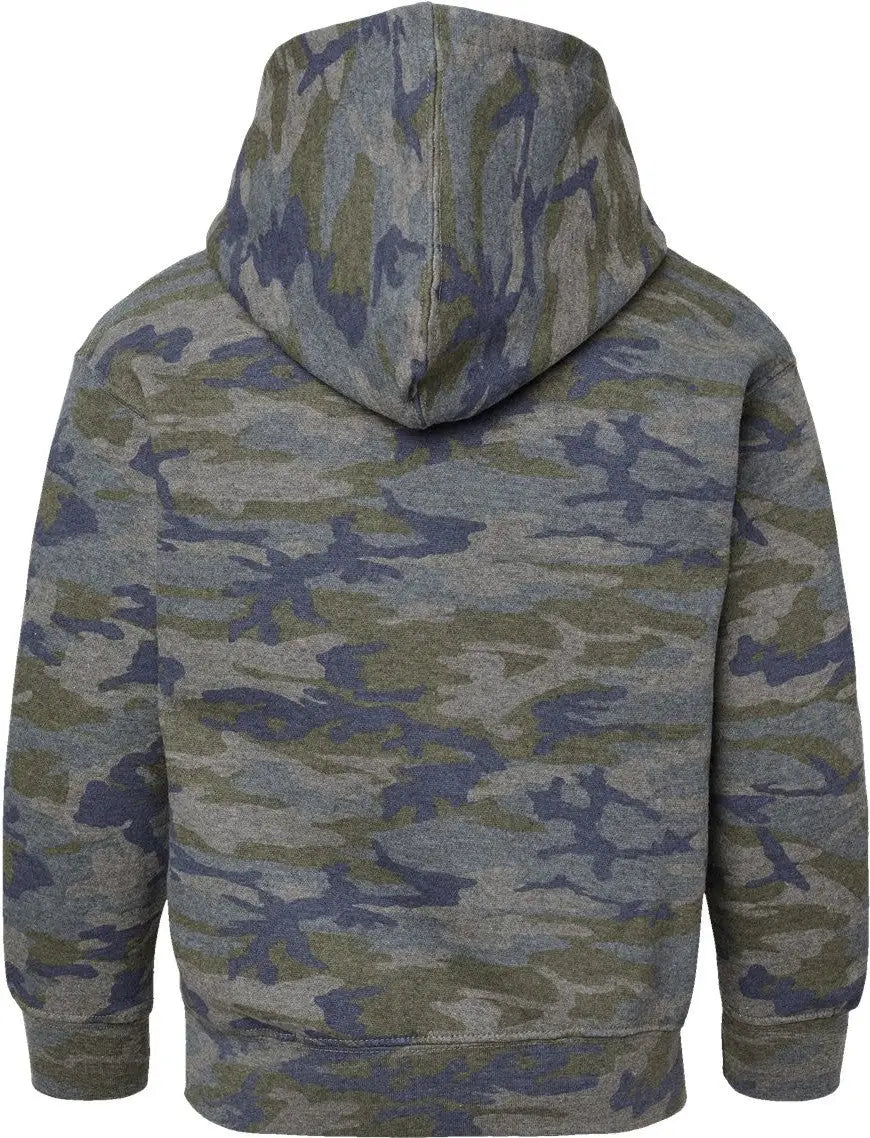 Lat 2296 Youth Fleece Hoodie - Vintage Camo